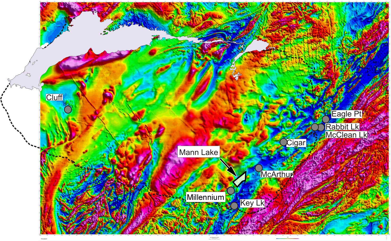 Athabasca Basin Total Field Mag
