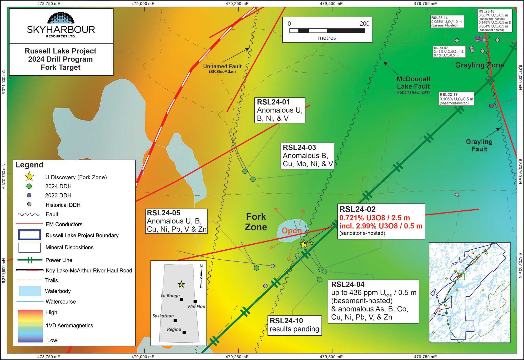 Fork Target Area - Drill Collar Map