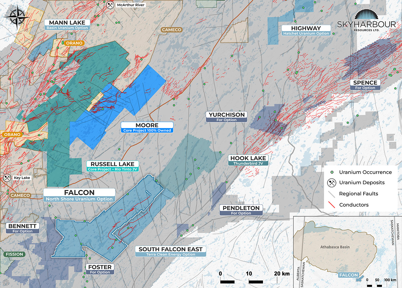Project Falcon Indiana Skyharbour’s Partner North Shore Uranium Completes Prospecting Program ...